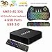 4G 32G Android 7.1.2 MX10 TV BOX 4K HD DDR4 Quad Core Google Smart Box Supporting 4K (60Hz) Full HD /H.265 /2.4G USB 3.0 WiFi 4usb ports (MX10+H9 colorful)