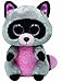 Ty Beanie Boos Buddies Rocco Grey Raccoon Medium Plush