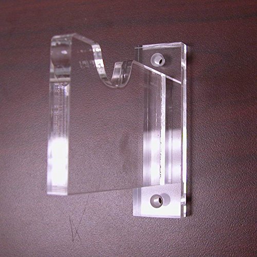 SAFTGARD SUPPLIES Deluxe Acrylic Horizontal Bat Wall Mount Holder Bracket