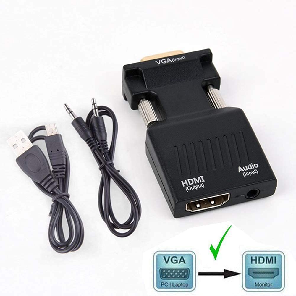 TB vga Cable VGA to HDMI Converter USB