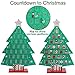 ATDAWN Countdown to Christmas Wooden Advent Calendar, Christmas Tree Countdown