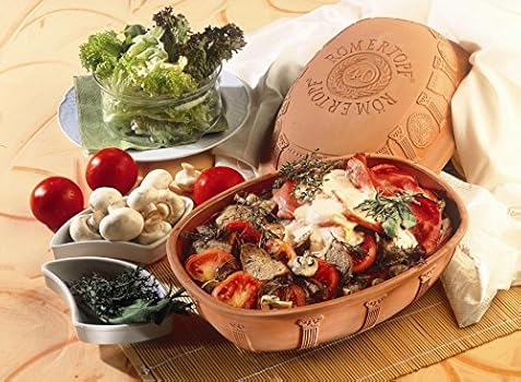 Romertopf By Reston Lloyd Anniversary Series Natural Glazed Clay Baker Medium Brown 99140m Buy Online At Best Price In Uae Amazon Ae