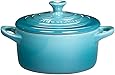 Le Creuset Stoneware Mini Round Cocotte, 8 oz., Caribbean