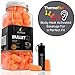 Ear Plugs for Sleeping Block Out Snoring, Premium Thermo Foam Noise Reduction and Cancelling Earplugs for Shooting Range Loud Events Construction Work Study by Jourdak New SNR 36db 60Pair