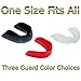 whistlekick Martial Arts Mouthguard and Case - Martial Arts Mouth Guard and Case Set (White Holder and Clear Mouth Guard) One Size Fits All MMA Mouthguard Boxing Mouth Guard Adults and Children