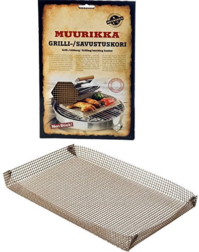 Muurikka 20010-1 Grillkorb/Räucherkorb, Grau, 32 x 20 x 30 cm