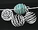 PEPPERLONELY Brand 40PC Silver Plated Bead Cage Charms Pendants Finding 20x25mm (13/16x1 Inch)