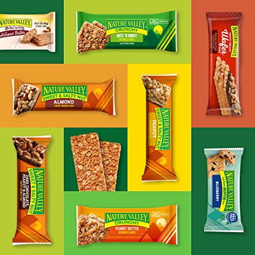 NATURE VALLEY CRISPY CREAMY WAFER BARS, PEANUT BUTTER CHOCOLATE, 4G PROTEIN, 5 BARS, 6.5 OZ