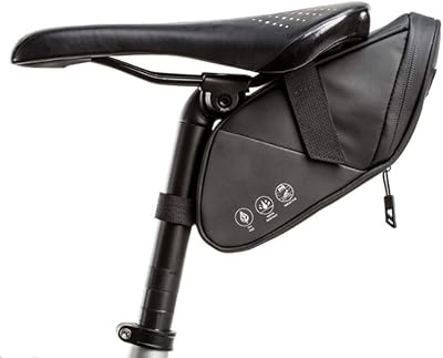 HOMPER Bicycle Saddle Bag 1.5L Water-Resistant Reflective Taillight Holder