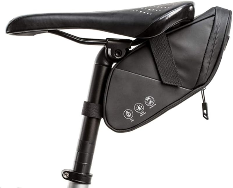 HOMPER Bicycle Saddle Bag 1.5L Water-Resistant Reflective Taillight Holder