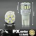JDM ASTAR Extremely Bright 3014 Chipsets 194 168 2825 W5W T10 New Style LED Bulbs,Xenon White