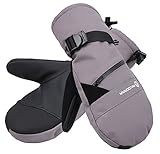 Livingston Men's C-100 Thinsulate Lining Touchscreen Mittens w/Zip Pocket