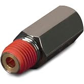 Viair 1/4" (F) to 1/4" (M) Black Nickel Plated Check Valve
