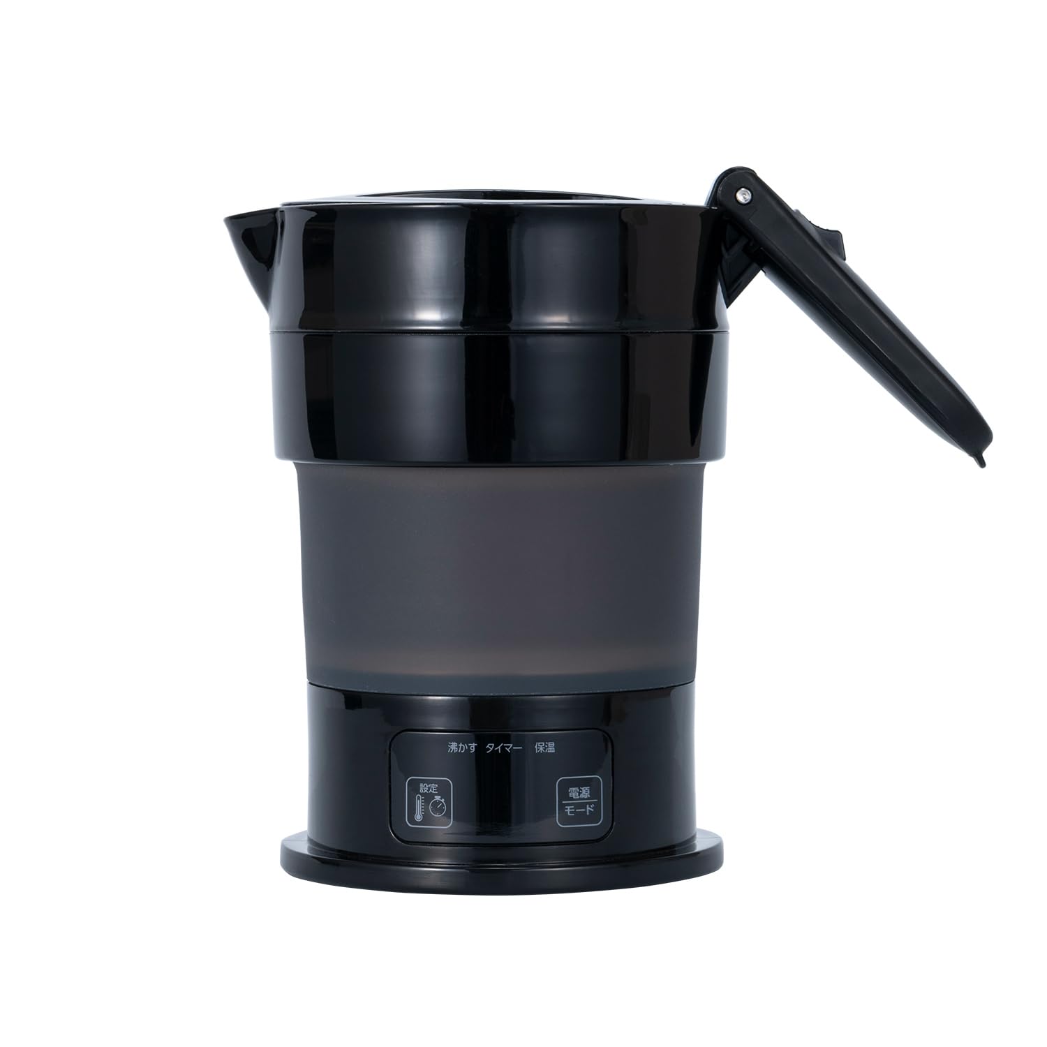 MCO コンパクトに折りたためる電気ケトル ブラックの商品画像