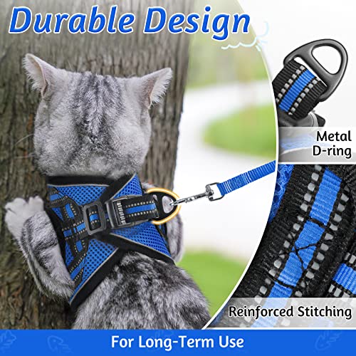 rabbitgoo Cat Harness and Leash Set for Walking Escape Proof, Adjustable Soft Kittens Vest with