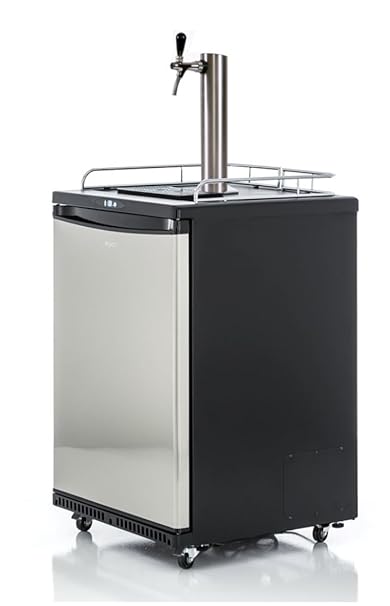 Exquisit BK160 - Columna con grifo compensador y pie para barra de cerveza