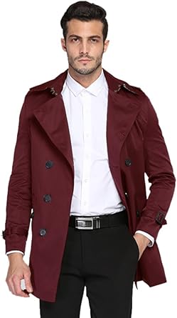 red trench coat amazon