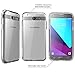 Galaxy J3 Emerge Case, [Scratch Resistant] i-Blason Clear [Halo Series] Samsung Galaxy J3 Eclipse/J3 Prime/J3 Mission/J3 2017/Sol 2/Amp Prime 2/Express Prime 2 Hybrid Bumper Case Cover (Frost/Clear)
