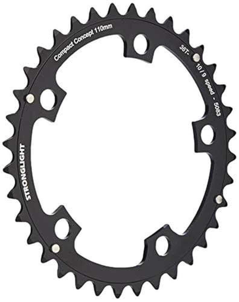 Stronglight 5-Arm/110PCD Chain Ring - Black, 52 T
