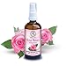Rose Water 3.4 oz - Rosa Damascena - Bulgarian - 100% Pure & Natural - Floral Water for All Skin Types - Body Care - Best Spray for Skin - Face - Glass Bottle - by Aromatika