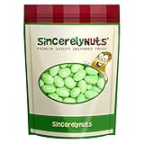 Sincerely Nuts Green Jordan Almonds – One Lb. Bag - Brilliant Tasting Crunchy Almond Treats – Full Of Fiber, Protein, Low Carb - Freshness Sealed - Kosher