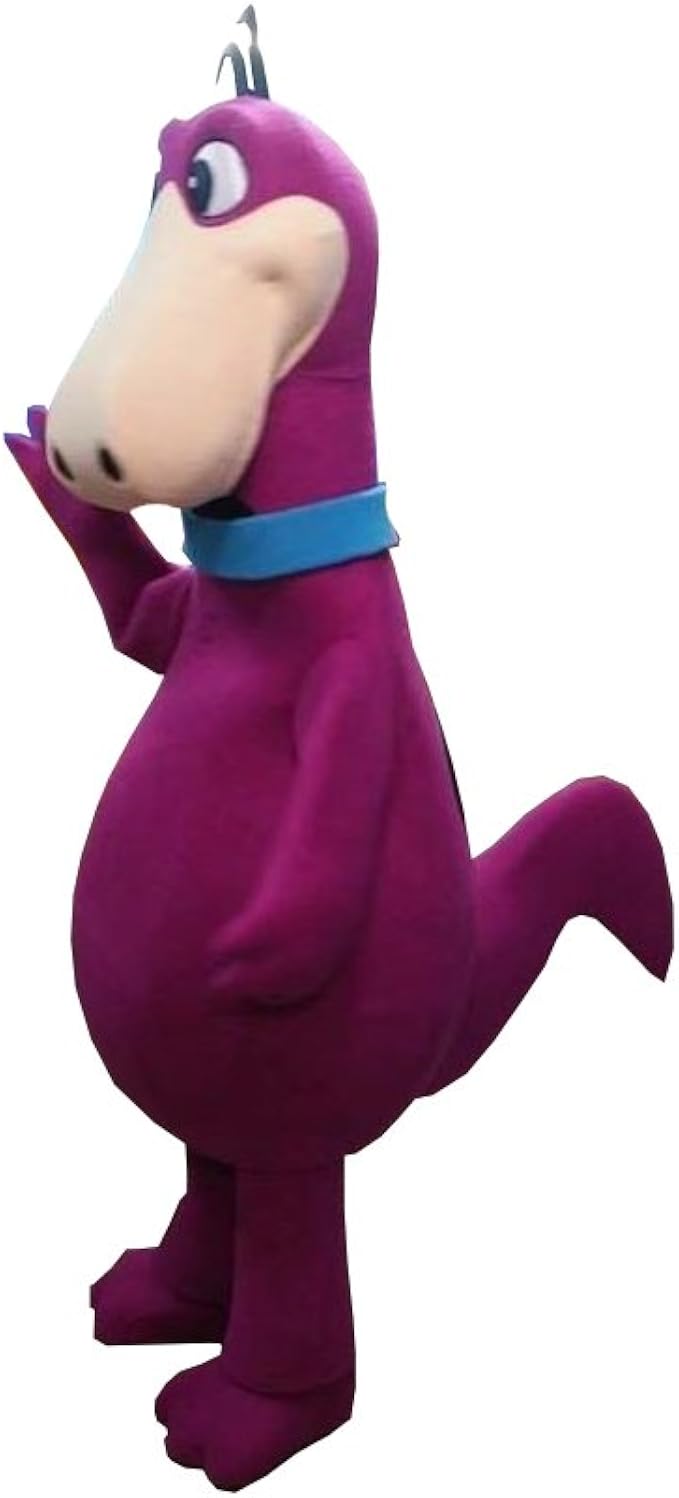 THE FLINTSTONES DINO MASCOT PURPLE DINOSAUR PARTY ADULT COSTUME