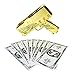 Cash Cannon Money Gun Dispenser, - MONEY MAKE IT RAIN, - #1 Money Gun Shooter, - Great Cash Gun for Parties and Entertainment, Best GIFT! (Gold Chrome)