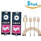 WildAuto Uber Lyft Sign Decor Accessories - Removable Ride share Decal - 2 Pcs (Type1)