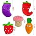 TuhooMall 12-15cm/ 4.7-6 Inch Squeaky Fruits and Vegetables Plush Puppy Dog Toys for Small Dogs