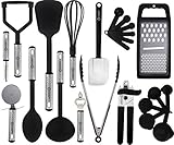 Cooking Utensils Set – 23 Pieces – Nylon Kitchen Utensils/Gadgets / Cookware Sets – By Lux Décor Collection
