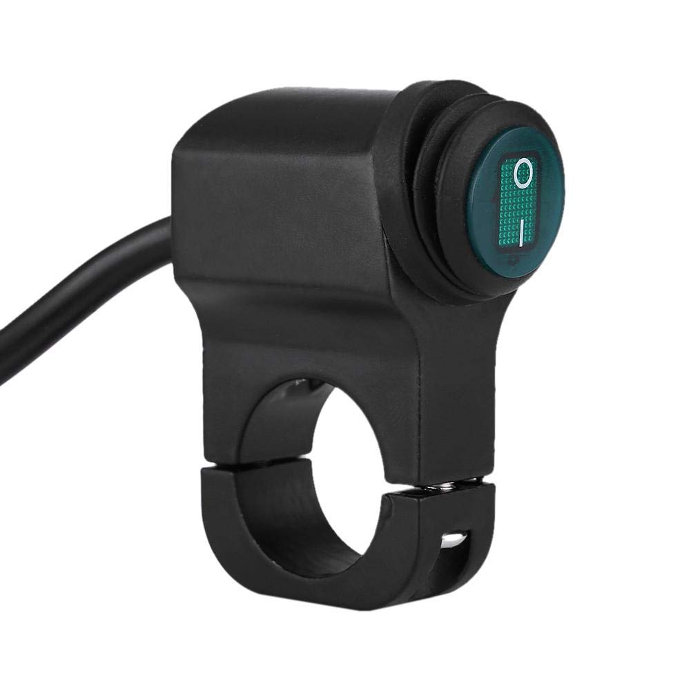 Handlebar Switch, 7/8" (22mm) diameter handlebars, 12V Universal 22mm Handlebar Motorcycle Headlight Fog Spot light ON/OFF Switch Waterproof Headlight Motorcycle