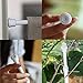 Ioffersuper Carbon Steel Adjustable Rod Tension Bathroom Curtain Extensible Rod Hanger 55-90cm