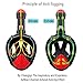 W WSTOO Mask Fins Snorkel Set,Snorkeling Gear for Adults,Full Face Snorkel Mask & Adjustable Swim Fins,Dry Top System Anti-Fog Anti-Leak