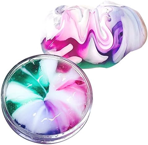Solvang Cute DIY Jelly Cube Slime Stress Relief Toy Scented Sludge Toy for Kids and Adults (Mermaid Pearl)
