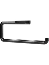 InterDesign Paper Towel Holder for Kitchen - Wall Mount, Black