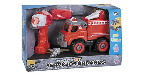 PICCOLOTOYS Coche de Bomberos con Destornillador y Taladro ...