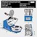 VIVOHOME Electric Ice Crusher Shaver Snow Cone Maker Machine Blue 143lbs/hr for Home and Commerical Use