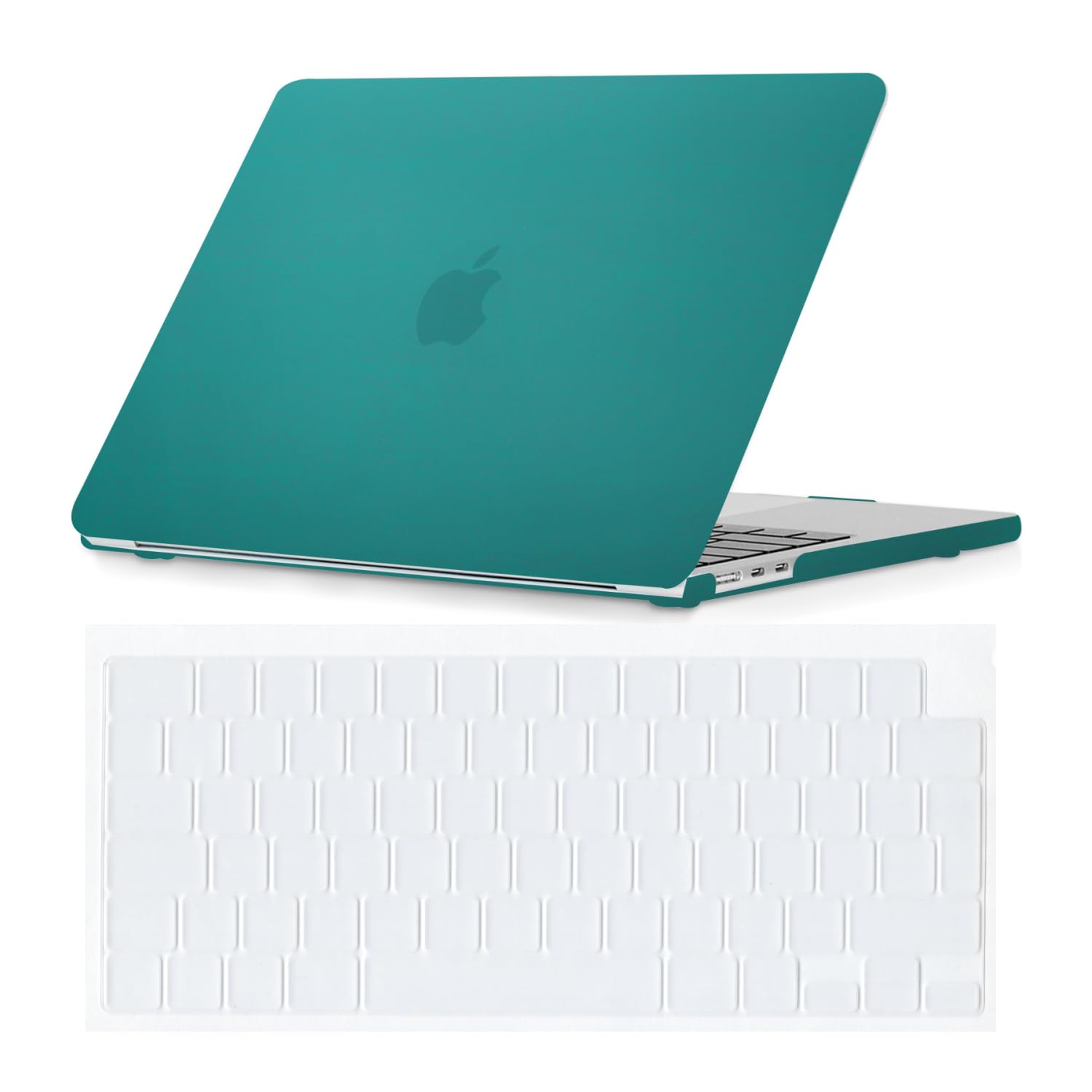 Se7enline Compatible with 2025 MacBook Air 15 inch Case M4 M3 M2 for Mac Air 15.3-inch M4 M3 M2 Chip Model A2941/A3114/A3241 Laptop Protective Hard Shell Case with Keyboard Cover Skin,Deep Teal