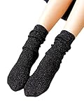 Zando Womens Girls Fashion Outdoor Leisure Lightweight Classic Cozy Knit Slouch Socks