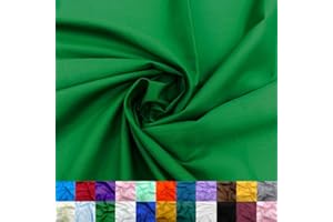 Ice Fabrics Cotton Polyester Broadcloth Fabric by The Yard - 60" Wide Soft & Breathable Fabric for Sewing - Broadcloth Fabric by The Yard for Apparel, Bedding, Curtains - Kelly Green - 2 Yards