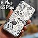 For iPhone 6 Plus / 6S Plus Case - Disney Mickey Mouse Faces Soft TPU Black/Clear Transparent Rubber Silicone ULTRA THIN Slim Fitting Skin Cover (Apple iPhone 6 PLUS or 6S PLUS 5.5