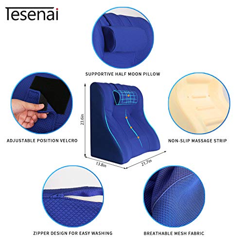 TESENAI Memory Foam Wedge Pillow Orthopedic Incline Pillow for