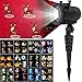 AICHESON Lightshow Projection 12 Slides Christmas Led Projector Outdoor Indoor-Animated Decorative Holiday Waterproof, 2Slides, Black
