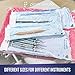 2000 Self Sealing Sterilization Autoclave Pouch, 3.5 Inches x 5.25 Inches, Paper Blue Film, 10 Boxes of 200 Pouches