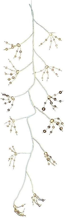 Amazon Com Unknown1 6 Foot White Bark Garland With Warm Fairy Lights Home Kitchen