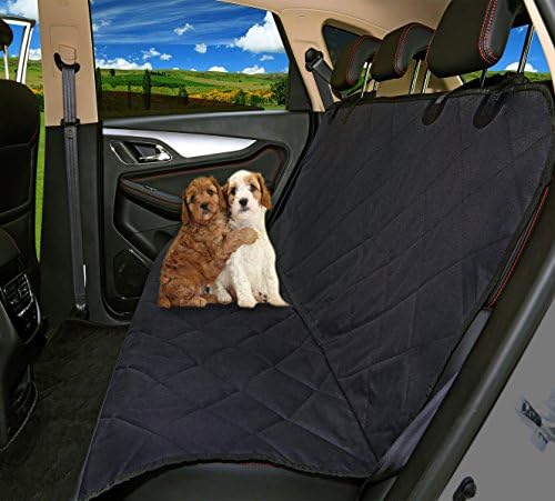 BLUESUN Dog Car Seat Covers Hammock Waterproof Nonslip Quilted for Car Truck and SUV with Bonus Bag