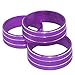 Danti 3pcs Audio Air Conditioning Button Cover Decoration Twist Switch Ring Trim for Jeep Wrangler JK JKU Patriot Liberty 2011-2018,for Dodge Challenger 2008-2014 (Purple)