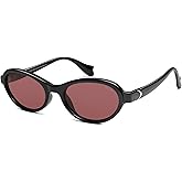 SOJOS Ocean Collection Polarized Retro Oval Small Sunglasses Womens Recycled Plastic Frame Eco-Friendly UV400, Echo