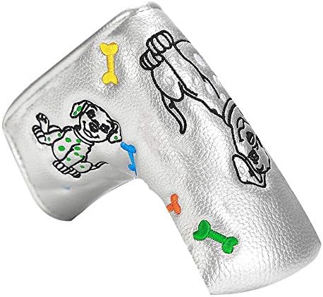 Golf Club Head Cover, L-Shaped Club Protective Case, Golf Putter Cover, Leather Push Rod Cover