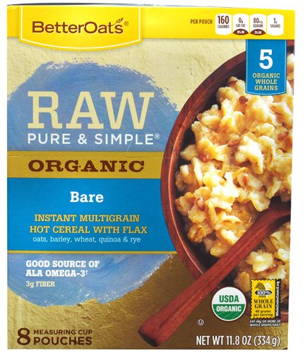 Betteroats raw pure & simple organic instant multig…